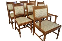 7 Antique Eastlake Walnut Chairs
