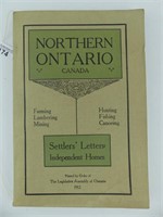 "NORTHERN ONTARIO CANADA" W/ PULL OUT MAP