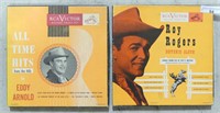 ROY ROGERS & EDDIE ARNOLD 45 RPM RECORD SETS