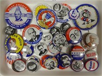 TRAY: APPROX. 30 ELECTION BUTTONS