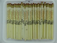 TRAY: APPROX. 50 C. BURROWS LUMBER PENCILS
