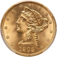 $5 1903 PCGS MS67