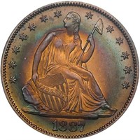 50C 1887 NGC PF65 GOLD CAC