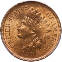 1C 1909-S INDIAN. PCGS MS65 RB