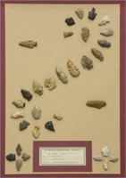 (32) FRAMED ARROWHEADS, DART POINTS