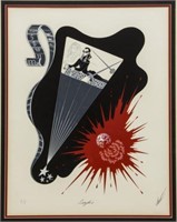 ERTE, SIGNED FRAMED ARTIST PROOF "SCORPIO"