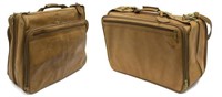 (2) VINTAGE HARTMANN TAN LEATHER SUITCASES