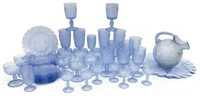 (47) CAMBRIDGE GLASS CAPRICE ALPINE MOONLIGHT BLUE