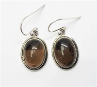 Silver Gemstone Earrings