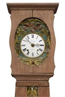FRENCH MORBIER STANDING LONG PINE CASE CLOCK