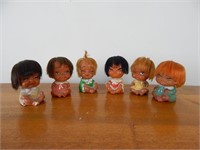 6 Korean Vintage Children Dolls