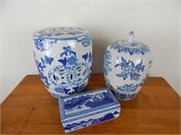 Small group of Oriental Blue & White Ceramics