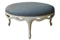 Fine French Foot Stool. 36" Round