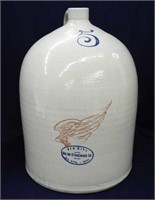 Red Wing 5 Gal beehive jug w/ 6" wing & oval