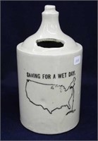 Red Wing "Saving for a Wet Day" 1 qt jug bank