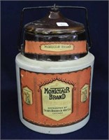 1/2 Gal Preserve jar w/paper label, Montclair