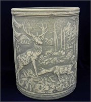 Sand jar w/deer