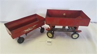 Red Wagon & Gravity Wagon 1:16 Scale