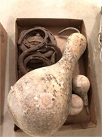 Gourds, horse shoes