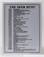 The Deer Hunt Metal Wall Sign