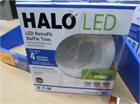 Halo 4" LED Retrofit Baffle Trim