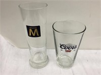 Coors & Molson glassses