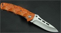 J.C.H. KT35 Rosewood Wooden Handle Folding Knife