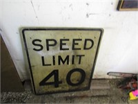 Vintage Speed Limit Sign