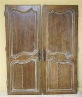 Louis XV Style White Washed Oak Doors.