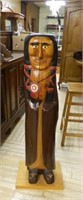 Folk Art Figure Styled as a "Cigar Store Indian".