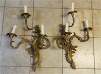 Rococo Styled Wall Sconces.