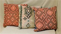 Hand Woven Kilim Rug Decorative Pillows.