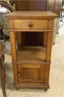 Oak Tiered Side Cabinet.