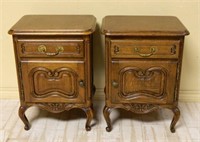 Louis XV Style Oak Side Cabinets.