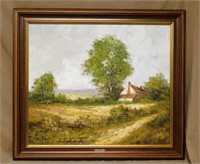 Landscape Oil on Canvas, Signed Belfort.