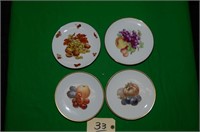 4 NOS GERMAN PLATES FROM 1950