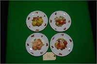 4 NOS GERMAN PLATES FROM 1950