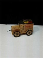 Nice wooden Coca-Cola delivery truck & music box