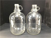 Two -1 Gallon Glass Jugs