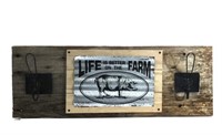 Coat Rack -"Life is Better on the Farm"