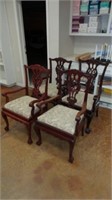 4 Claw-foot Dining Chairs