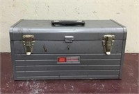 Craftsman Silver Metal toolbox and Misc tools