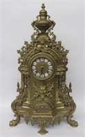 Imperial German Brass Mantle Clock