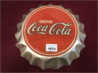 Coca Cola bottle cap tin sign, 1999