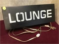 Lounge electric sign, working, local pickup only