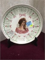 1910 Calendar plate, Henry Eileen, Cleveland ,
