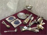Group of vintage / antique silver plate