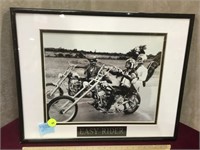 Framed Easy Rider photo,local pickup only