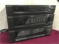 Sony stereo component combination, double
