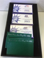 1995,1997,2002,2003 &2006 US Mint Proof Sets